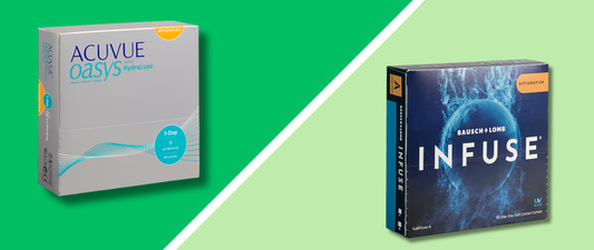 Acuvue Oasys 1-Day for Astigmatism vs. Bausch + Lomb INFUSE One-Day for Astigmatism