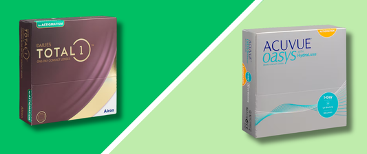 Acuvue Oasys 1-Day for Astigmatism vs. DAILIES Total1 for Astigmatism