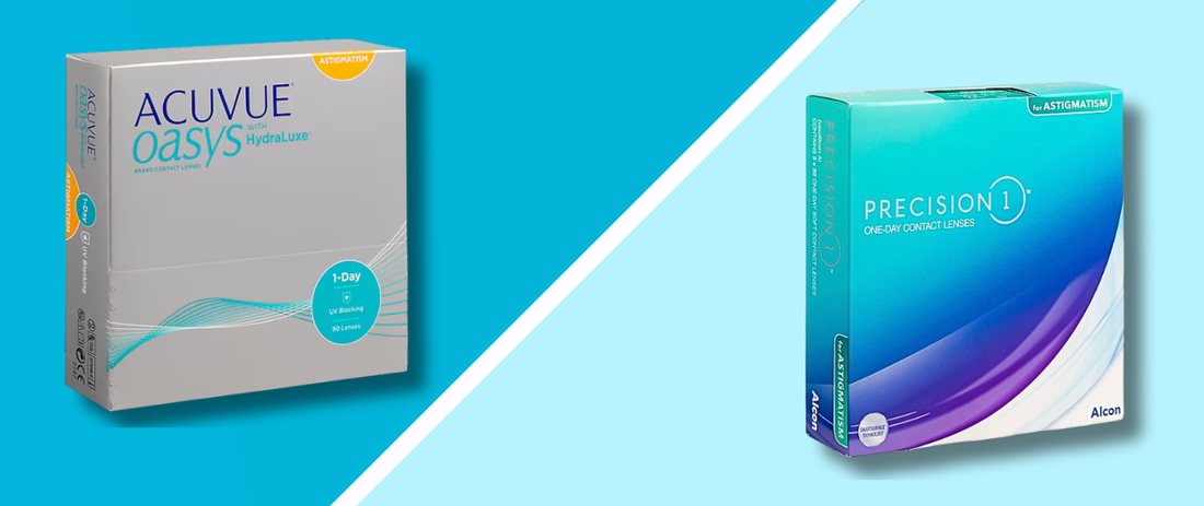 Acuvue Oasys 1-Day for Astigmatism vs. Precision 1 for Astigmatism