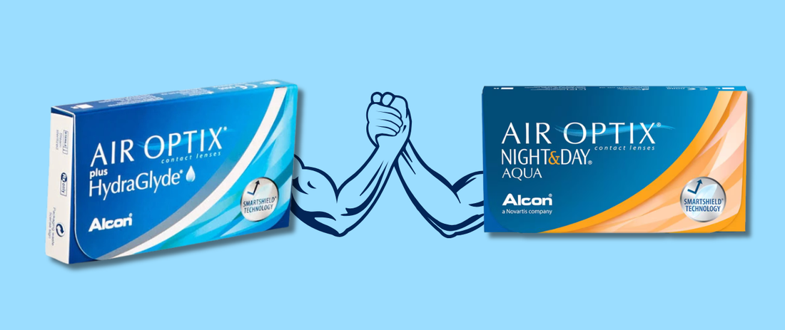 Air Optix Night & Day Aqua vs. Air Optix plus HydraGlyde
