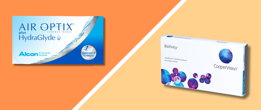Air Optix plus HydraGlyde vs. Biofinity