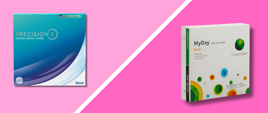 Precision1 for Astigmatism vs. MyDay Toric
